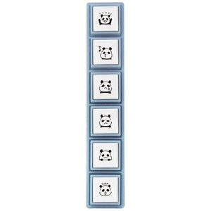 Pochitto 6 Push Button Stamp - Panda Bear