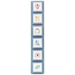 Pochitto 6 Push Button Stamp - Schedule