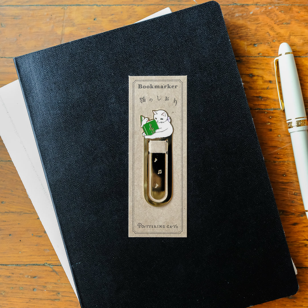 Pottering Cat - Bookmarker - Music Book