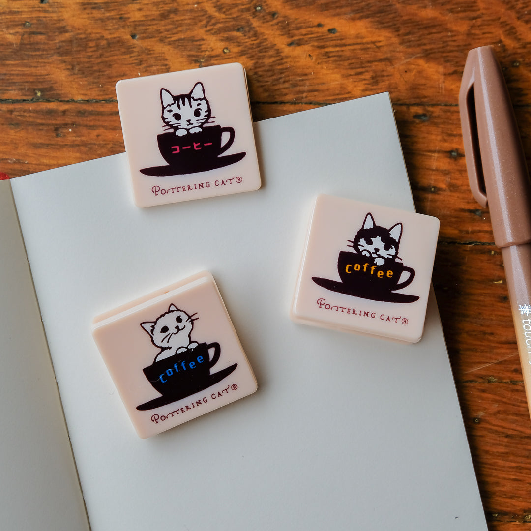 Pottering Cat - Stand Clip - Coffee Cup