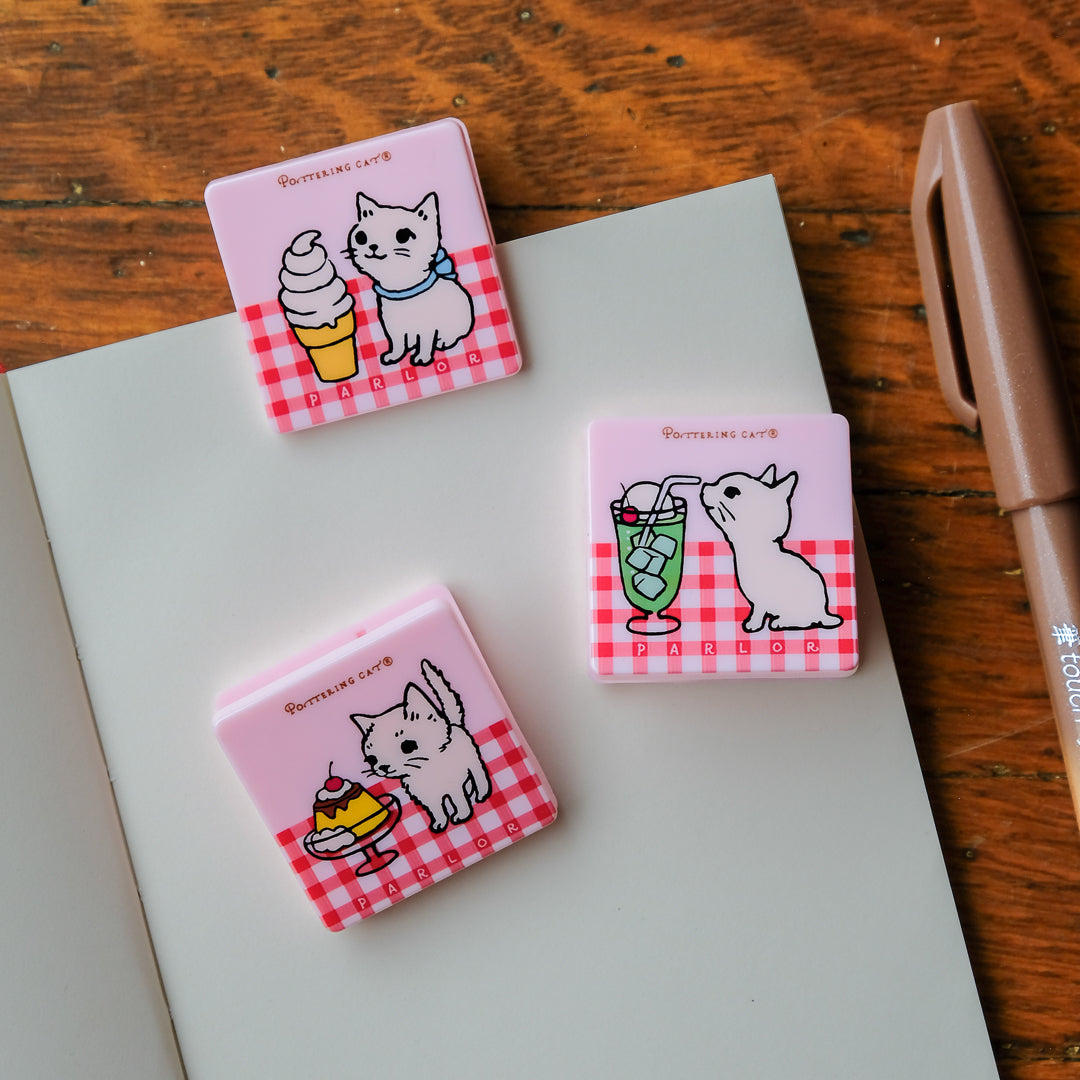 Pottering Cat - Stand Clip - Dessert