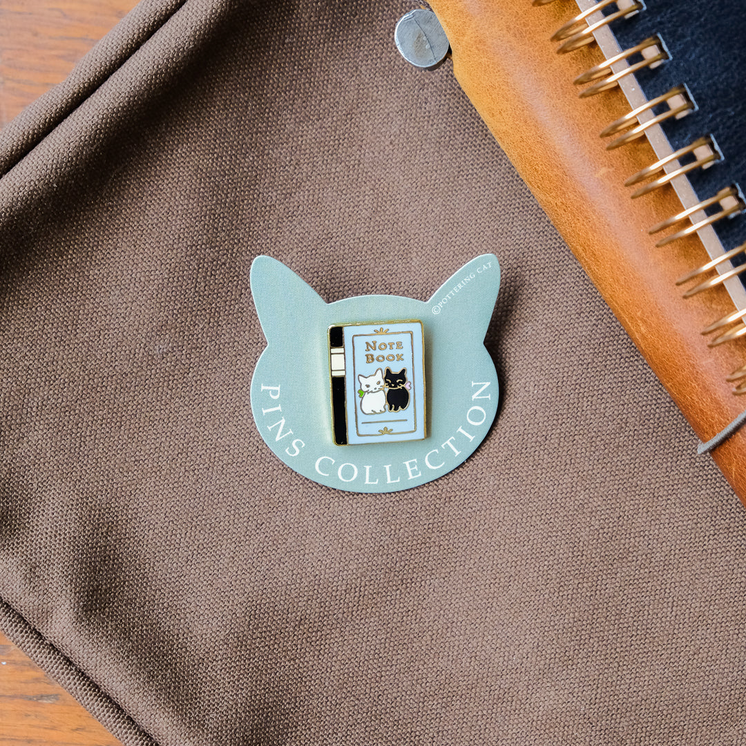Pottering Cat - Badge - Notebook
