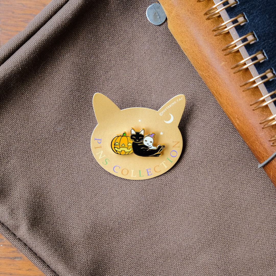 Pottering Cat - Badge - Halloween 1