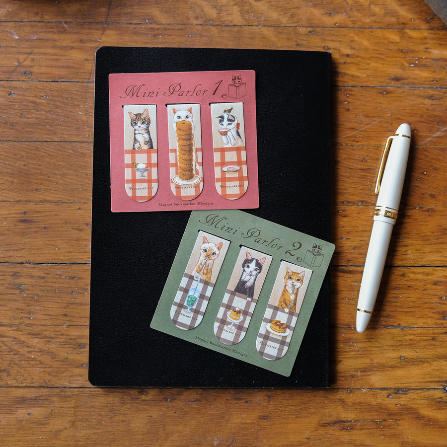Pottering Cat - Magnetic Bookmarkers - BM-14 Mini Dessert Shop 1