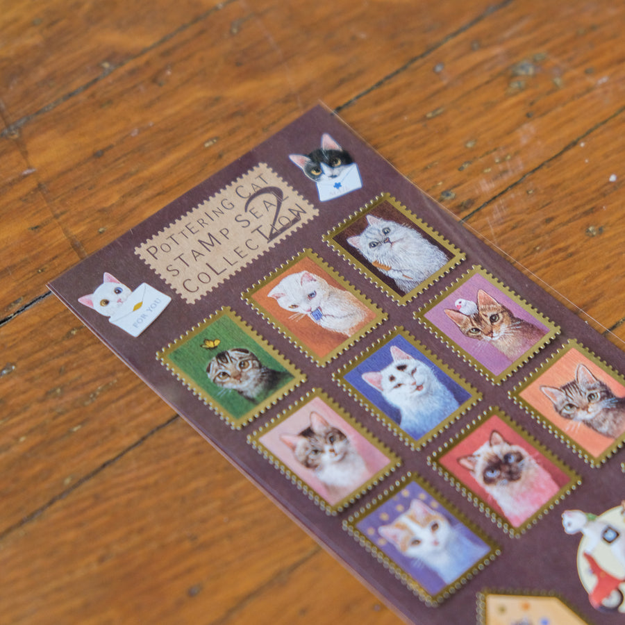 Pottering Cat Stickers Set 2