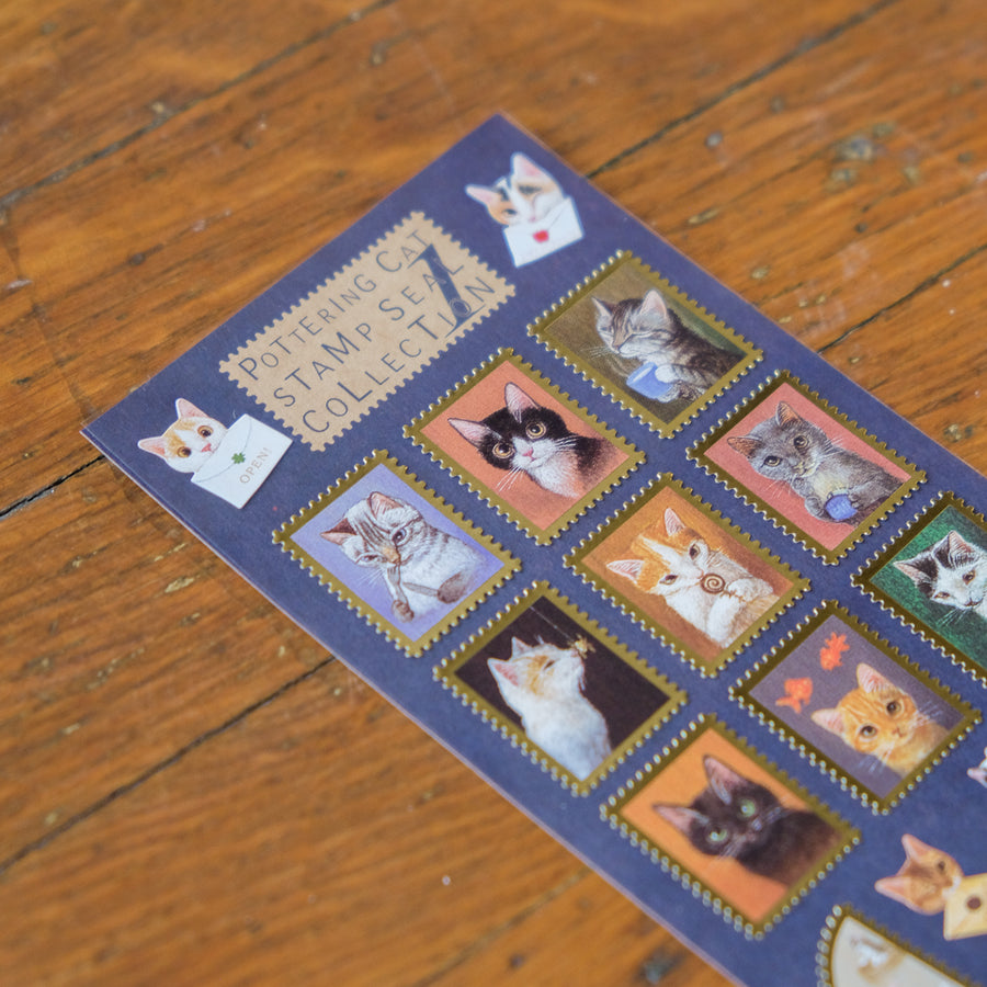 Pottering Cat Stickers Set 1