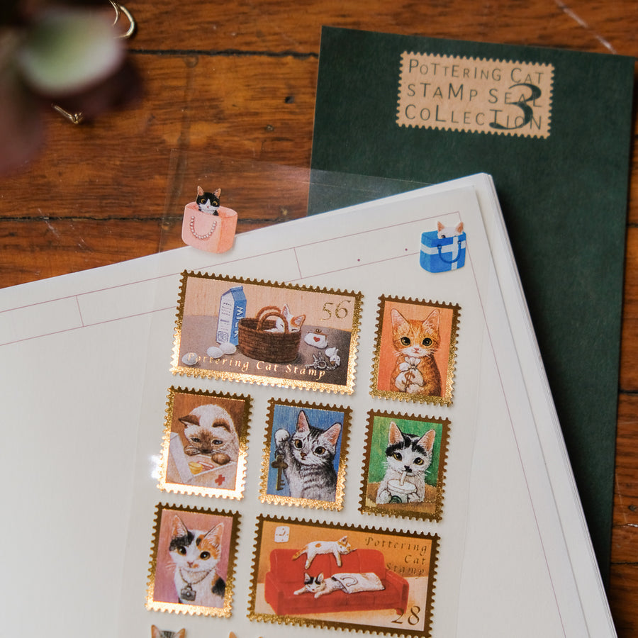 Pottering Cat Stickers Set 3