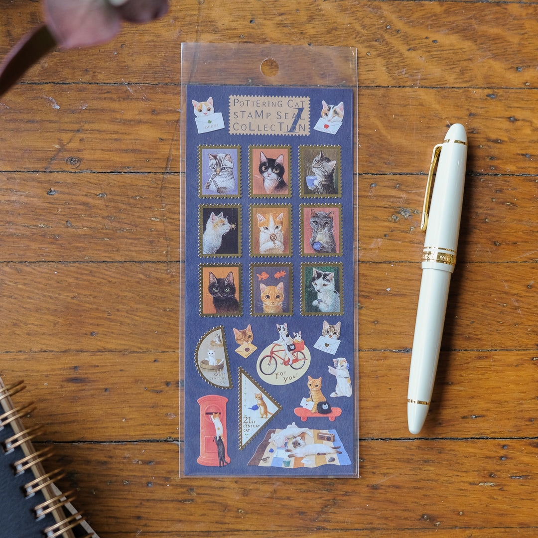 Pottering Cat Stickers Set 1