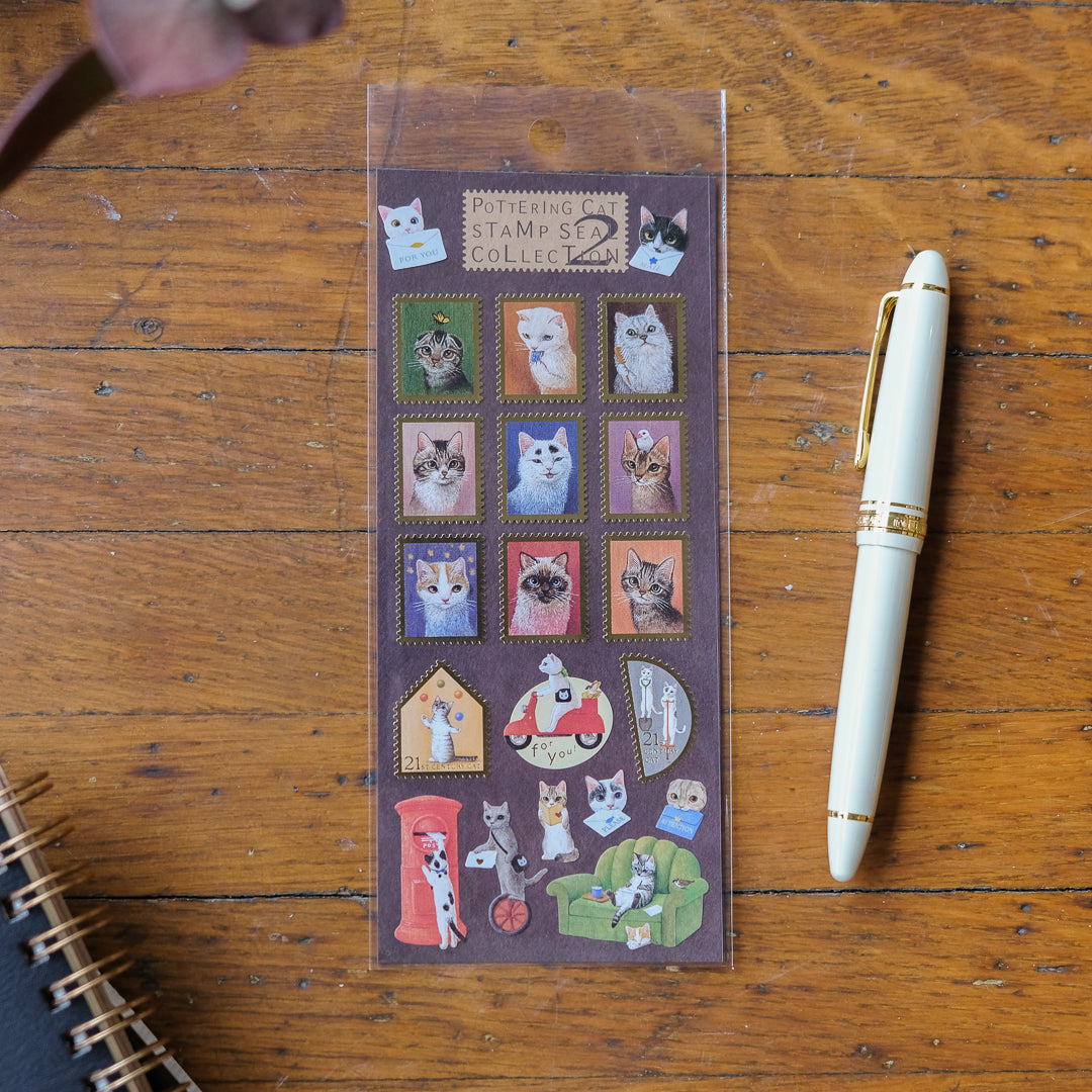 Pottering Cat Stickers Set 2