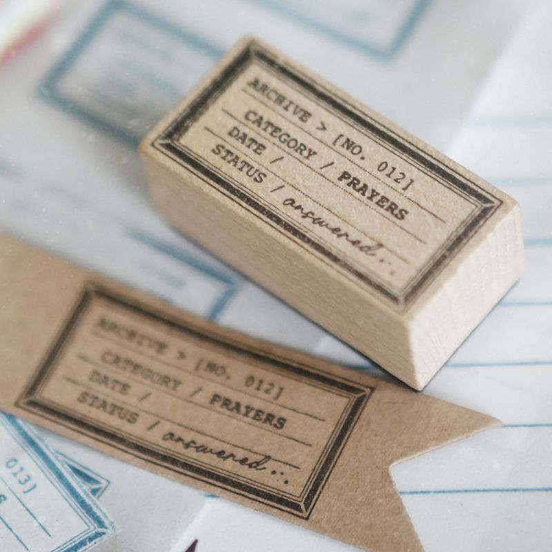 PRE ORDER: Black Milk Project Archive Rubber Stamp - FRAMES BMP341 - C (H) Archive No. 012 - Prayers