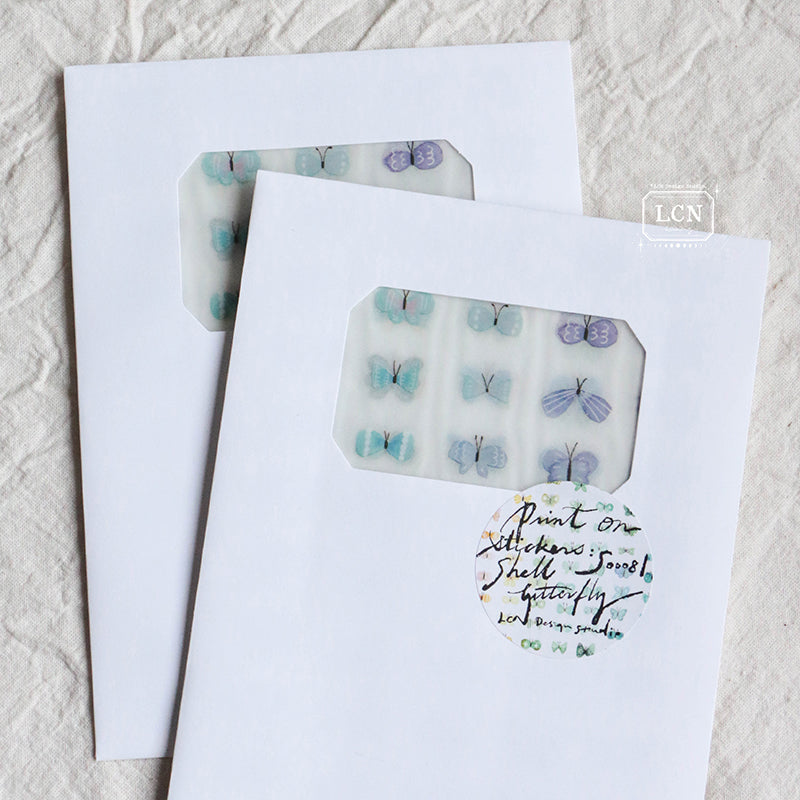 PRE ORDER: LCN Print-on Stickers - Shell Butterfly S00086