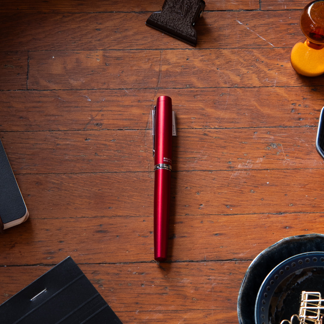 Platinum Procyon Fountain Pen - Carmine Red
