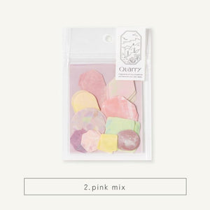 Iroha Quarry Stone Seal Sticker Flakes - Pink Mix