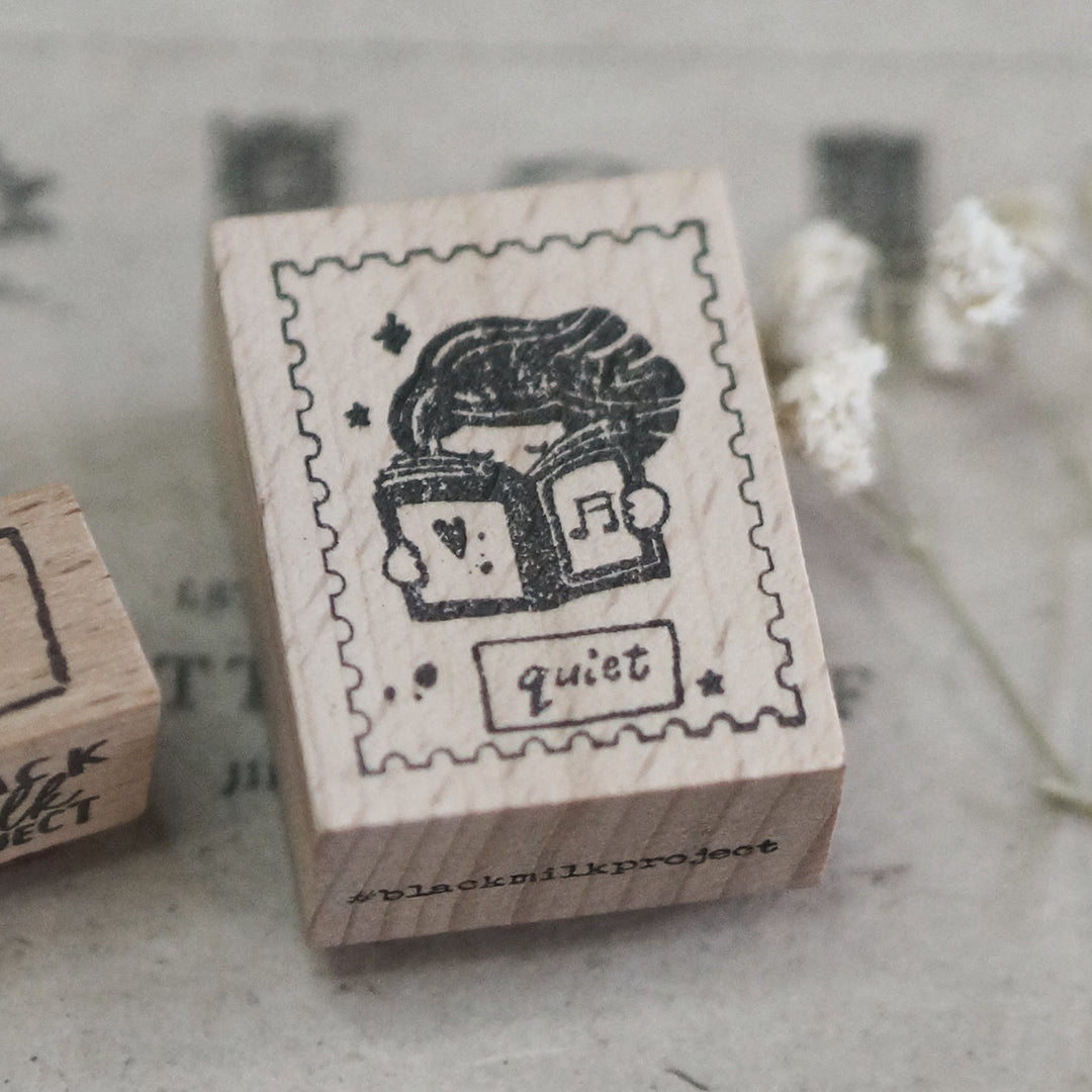 PRE ORDER: Black Milk Project Rubber Stamp - Reading (Postal Stamp) BMP301