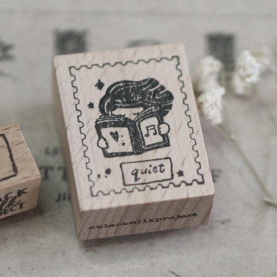 PRE ORDER: Black Milk Project Rubber Stamp - Reading (Postal Stamp) BMP301
