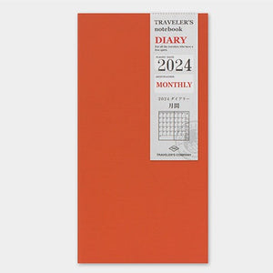 2024 Traveler's Notebook Refill - Regular Size - Monthly