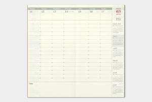 PRE-ORDER: 2024 Traveler's Notebook Refill - Regular Size - Weekly Vertical