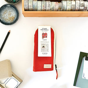 HINEMO Stand Up Pen Pouch - Small - Red
