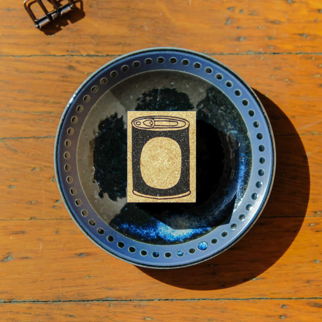 RiraRira Hanko Rubber Stamp - Tin Can Frame