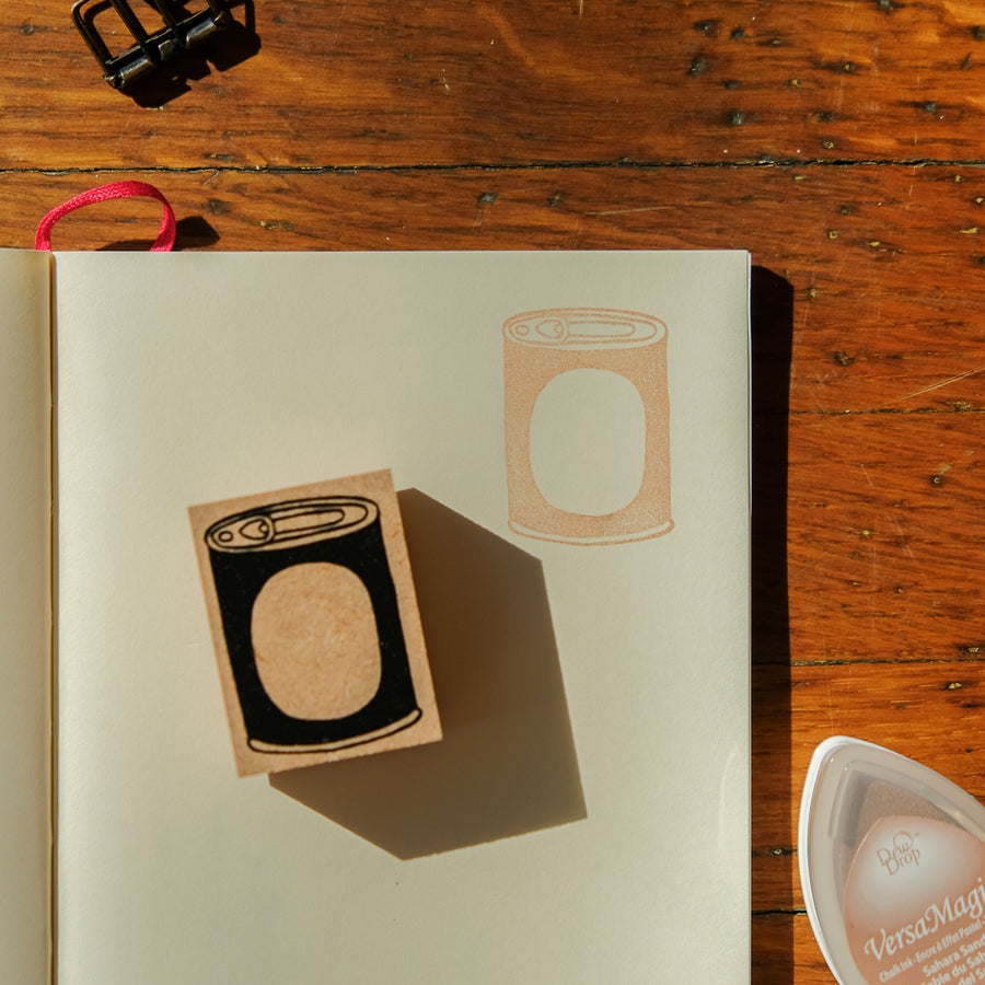 RiraRira Hanko Rubber Stamp - Tin Can Frame