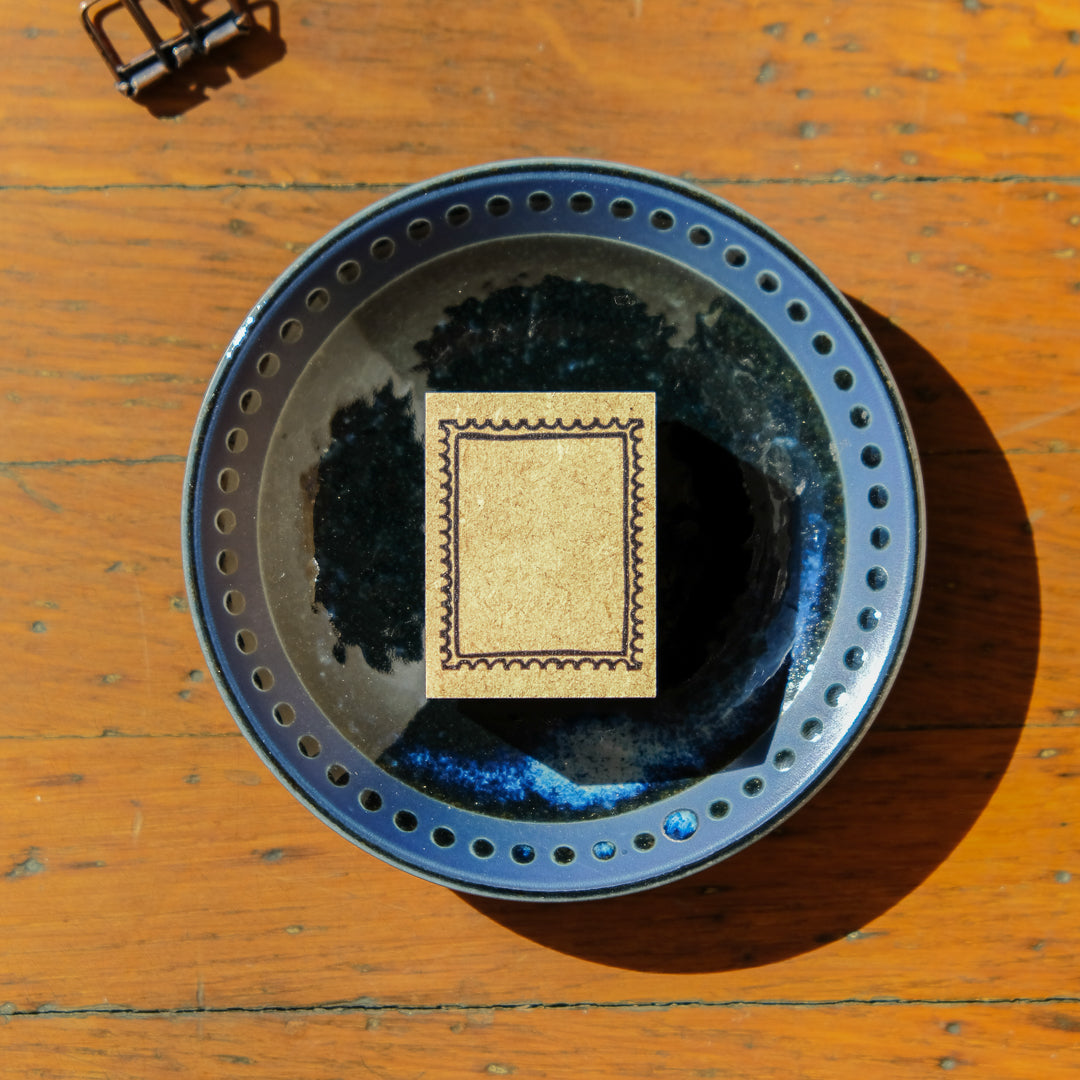 RiraRira Hanko Rubber Stamp - Postage Stamp Frame Stamp