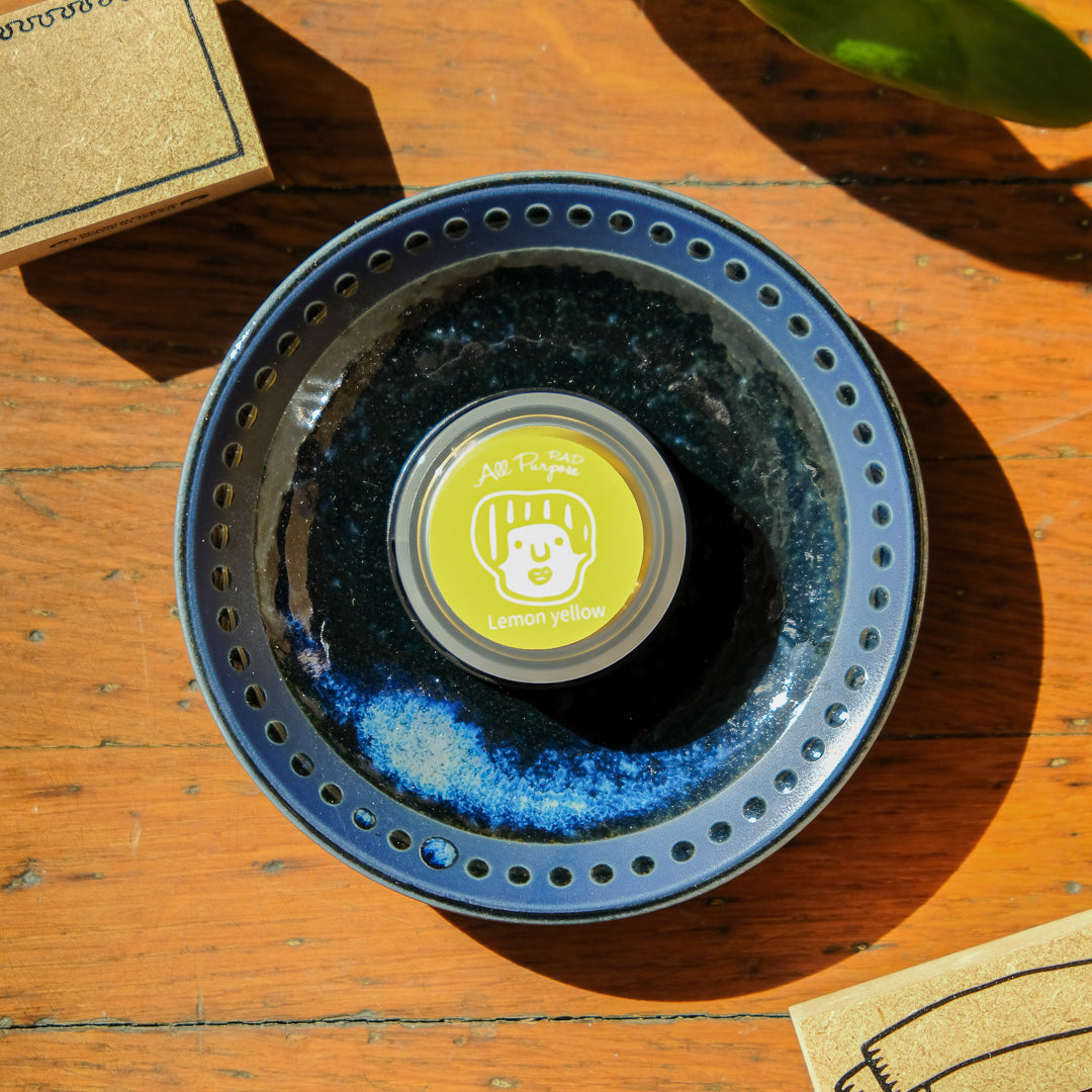 RiraRira Hanko All Purpose Stamp Pad - Lemon Yellow