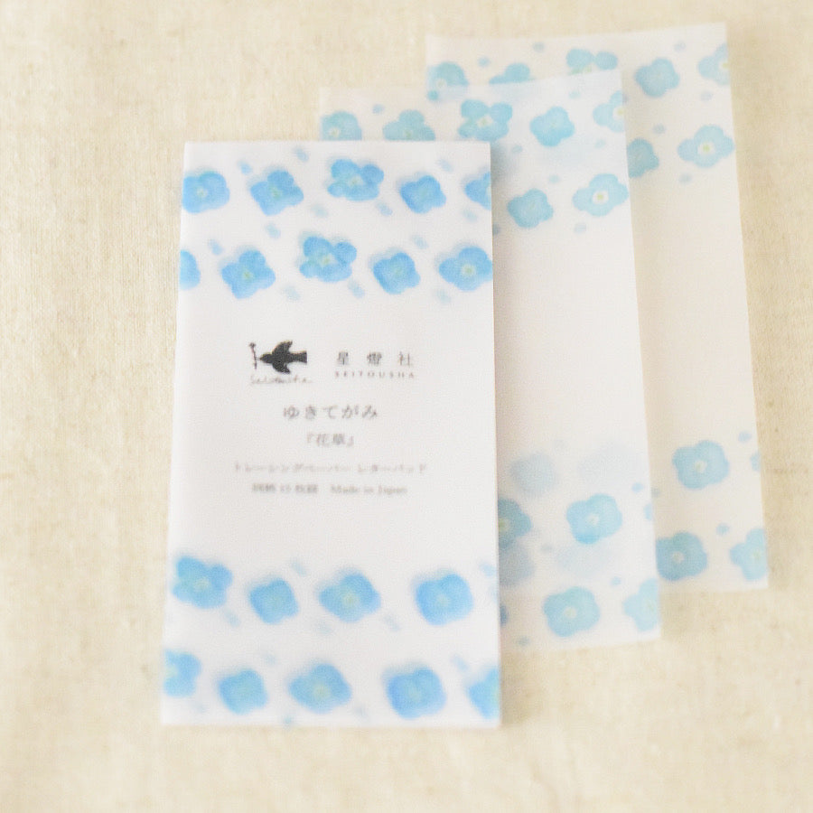 Seitousha Tracing Paper Memo Pad - Flower Grass SL-413