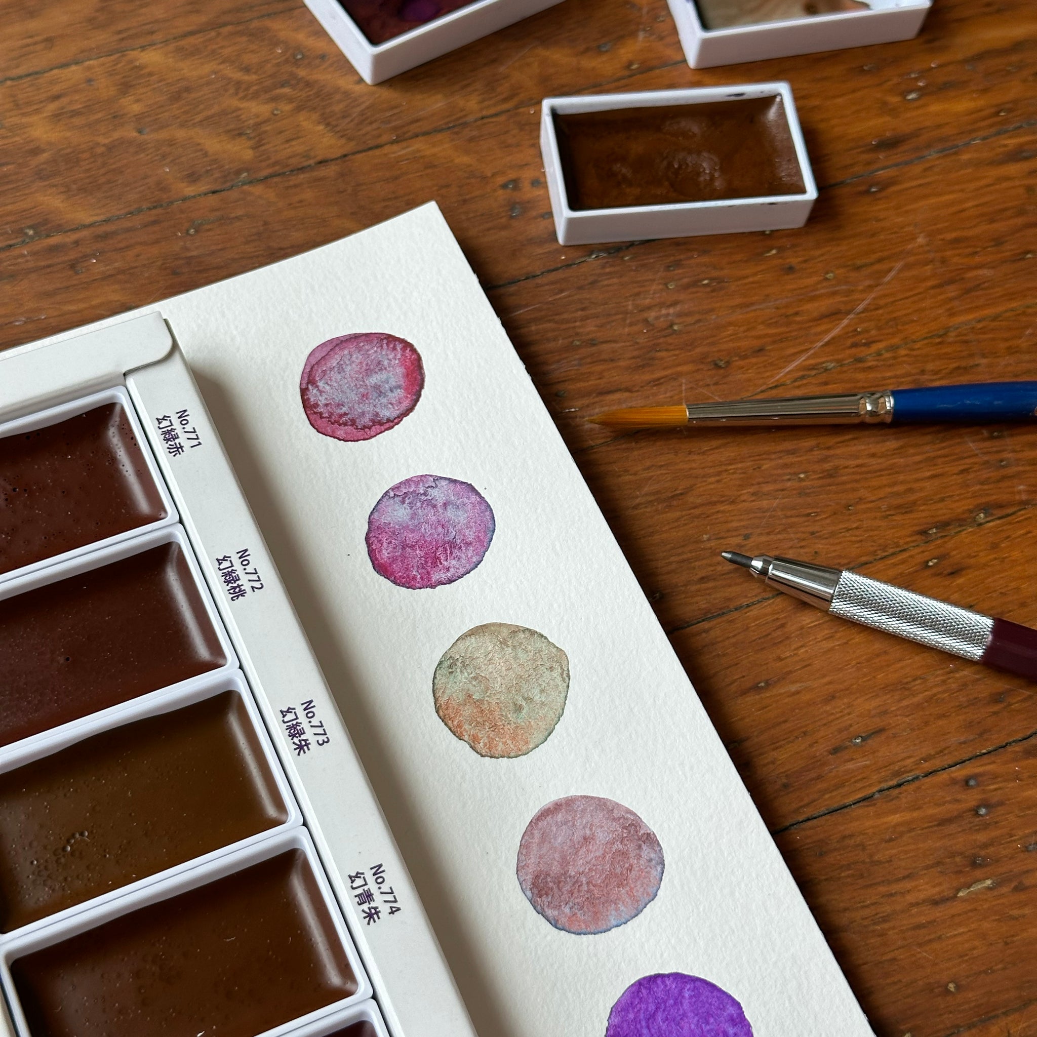 Kuretake Gansai Tambi Watercolour Granulating Color Set (5 colors) MC20GN/5V