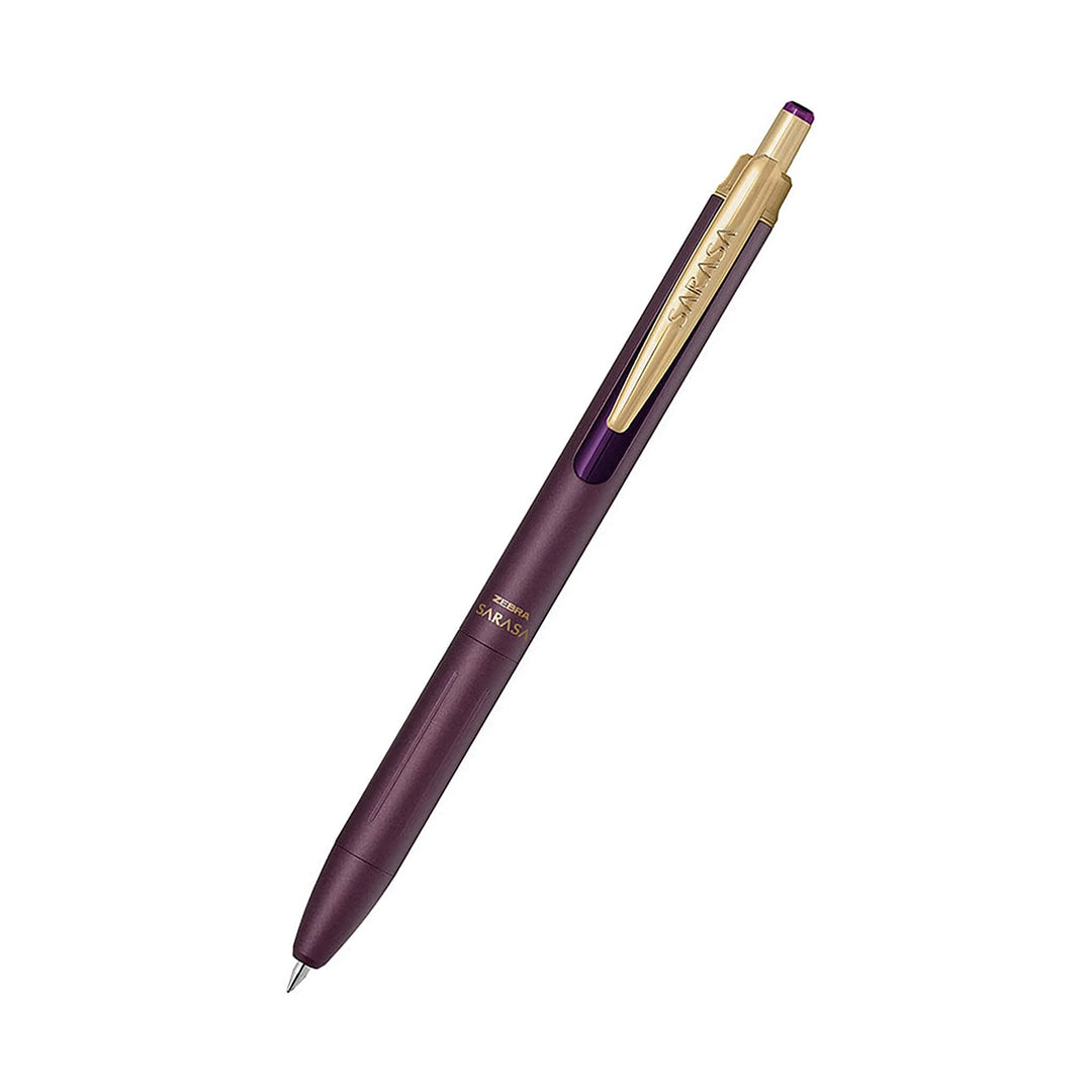 Zebra Sarasa 0.5 Grand Brass Pen - Vintage Bordeaux Purple - P-JJ57-VBP