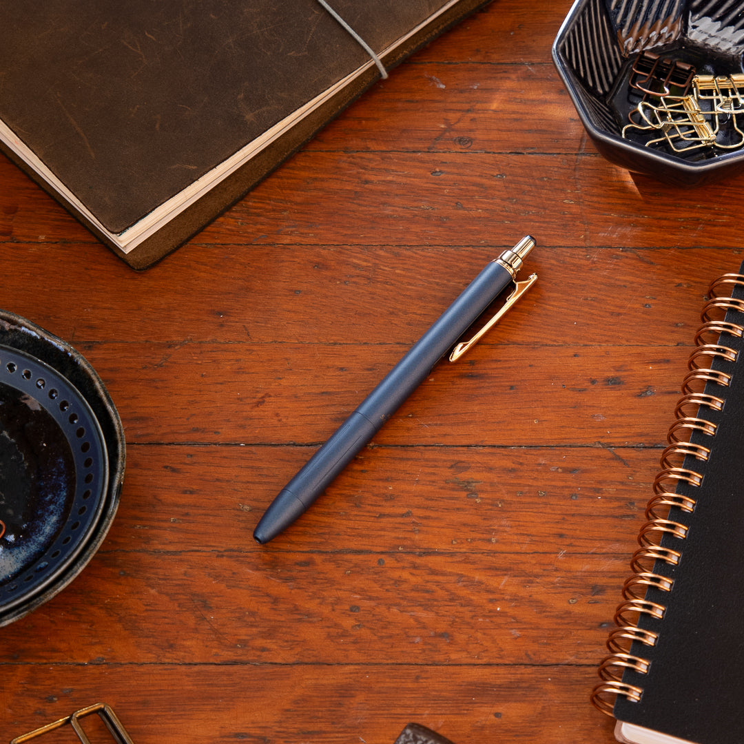 Zebra Sarasa 0.5 Grand Brass Pen - Vintage Blue Gray - P-JJ57-VBGR