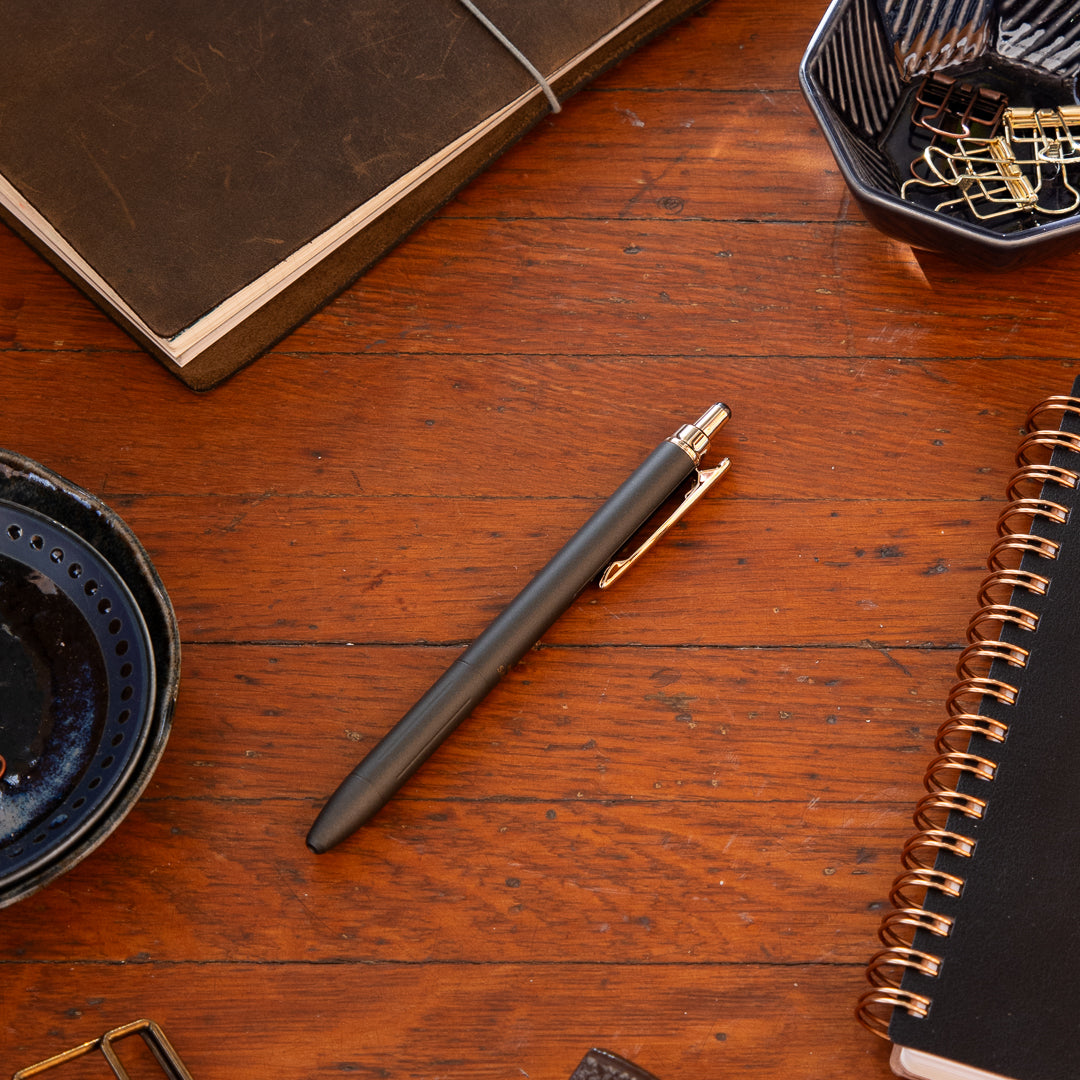 Zebra Sarasa 0.5 Grand Brass Pen - Vintage Dark Gray P-JJ57-VDG