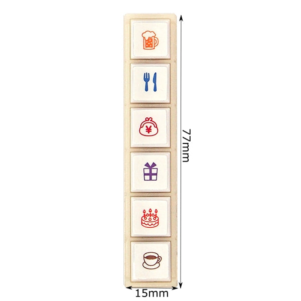 Pochitto 6 Push Button Stamp - Schedule