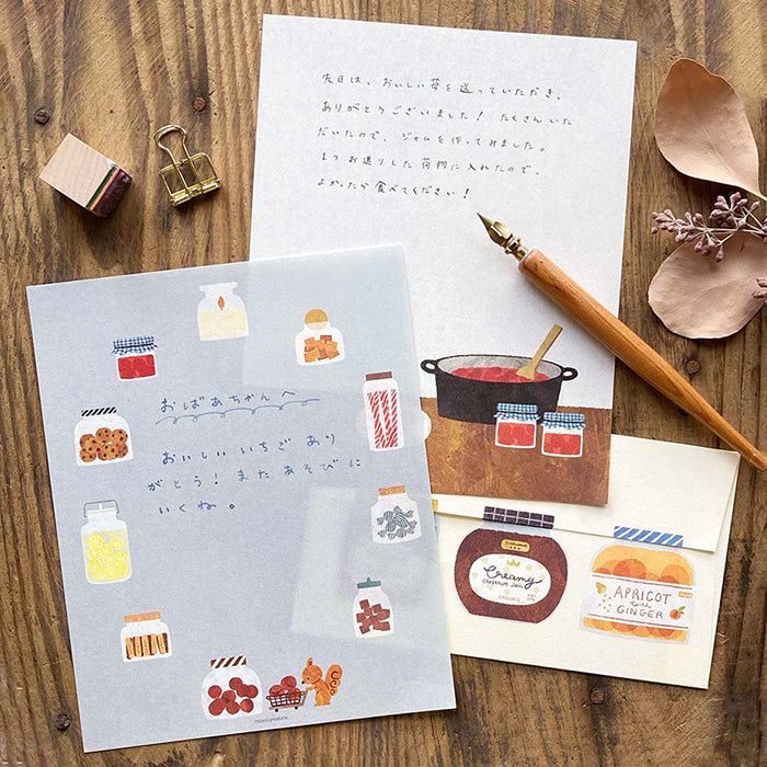 Cozyca Letter Set - Artist: Mariko Fukuoka - Seasonal Jar