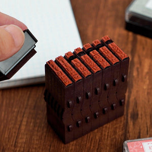 Shachihata  Connected Number Stamp Perpetual Calendar