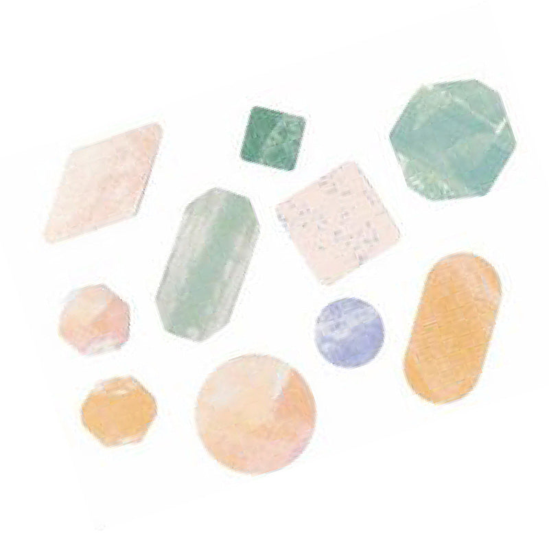 Iroha Quarry Stone Seal Sticker Flakes - Green Mix