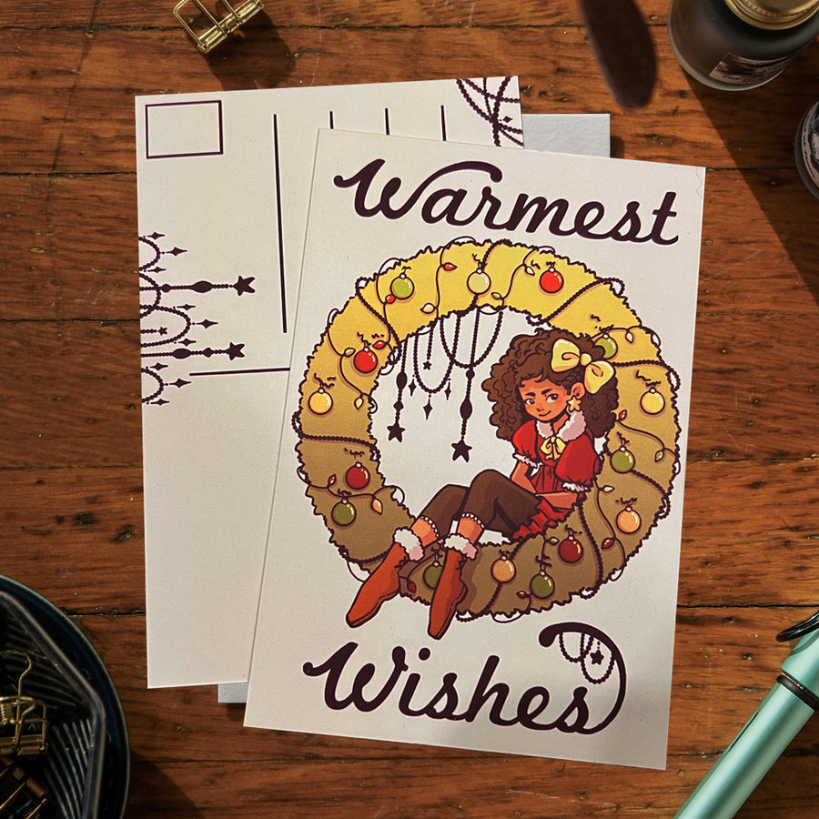 Paper Plus Cloth x Siobhan Postcard - Warmest Wishes