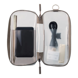 Lihit Lab Soeru Round Zip Pen Case - Brown