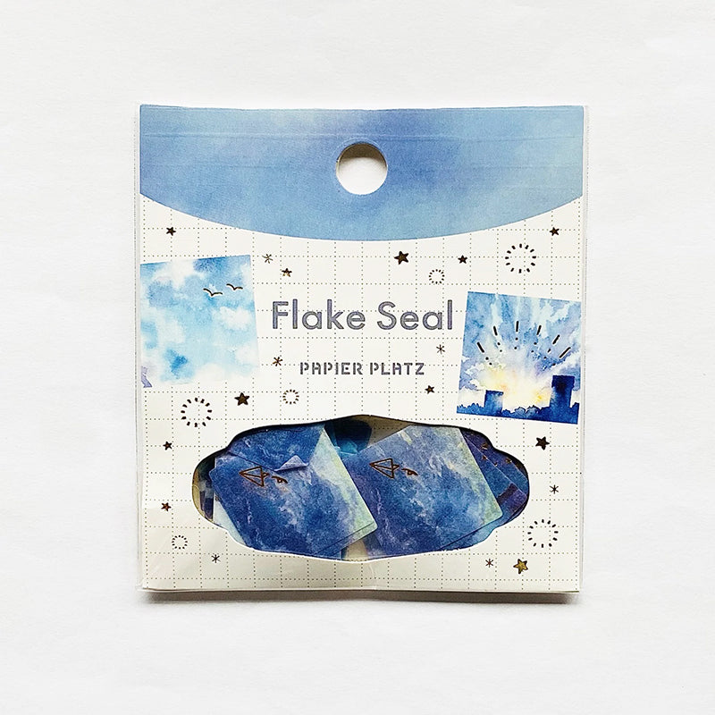 Papier Platz Sticker Flakes- Awa Fuwamokodo - Square Sky