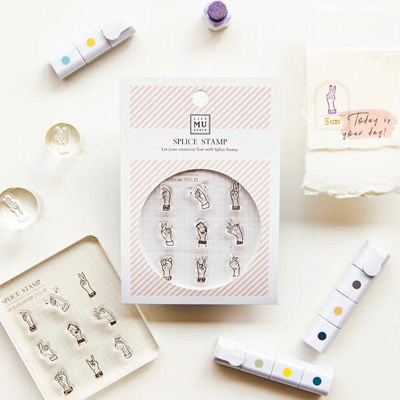 MU Print Icon Stamp Set - 2032 Gesture