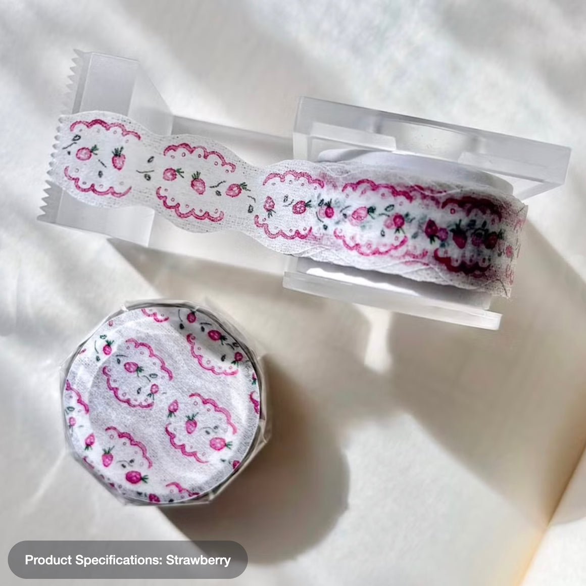 Pion - 1.5cm Die Cut Washi Tape - Strawberry