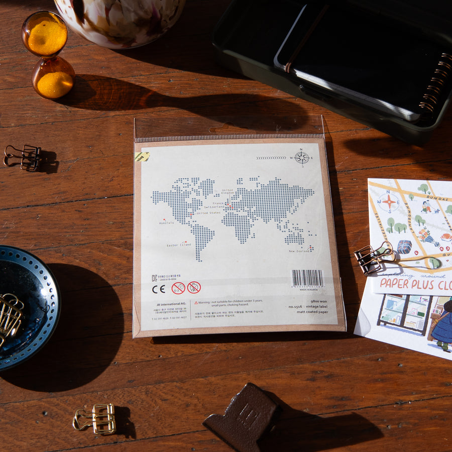 Suatelier Stickers - Seal Flakes 1516 Vintage Label