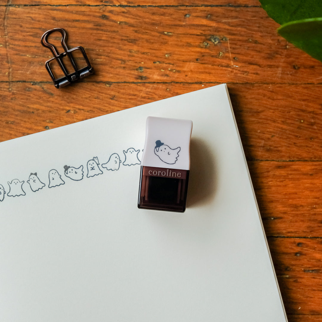 Sun-Star Roller Stamp - Coroline Self-Inking Stamp - Ghost