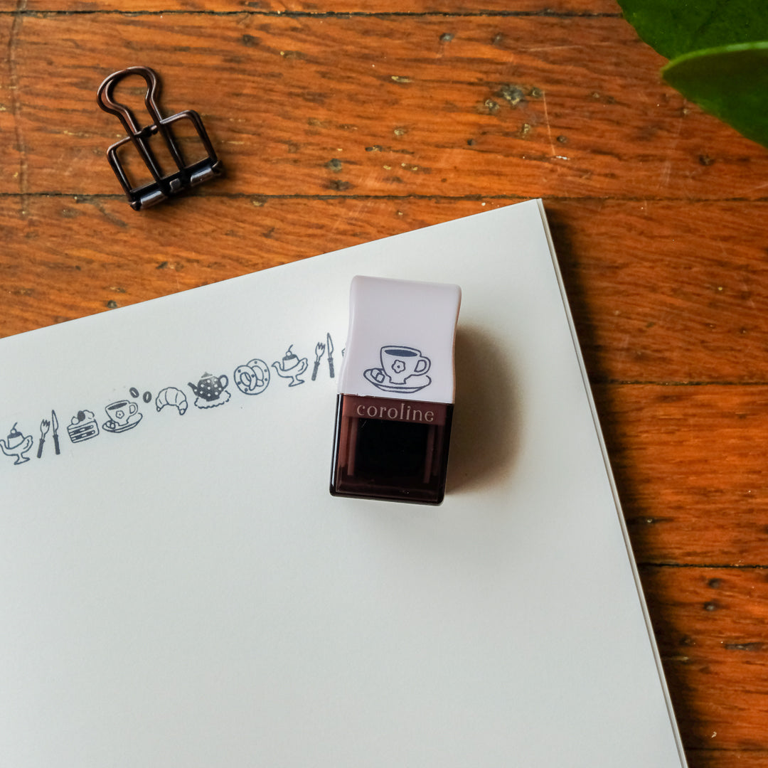 Sun-Star Roller Stamp - Coroline Self-Inking Stamp - Food