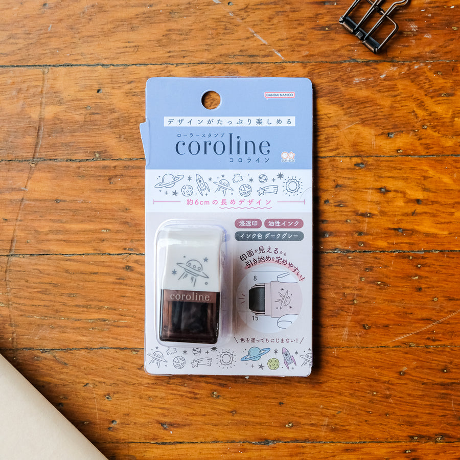 Sun-Star Roller Stamp - Coroline Self-Inking Stamp - Space