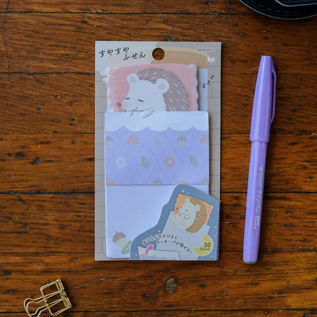 Sun-Star Sleepytime Sticky Notes - Hedgehog