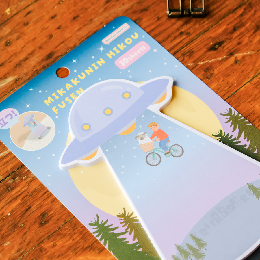 Sun-Star UFO Sticky Memo Pad - Bicycle