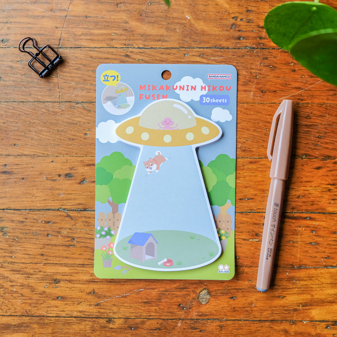 Sun-Star UFO Sticky Memo Pad - Shiba Inu