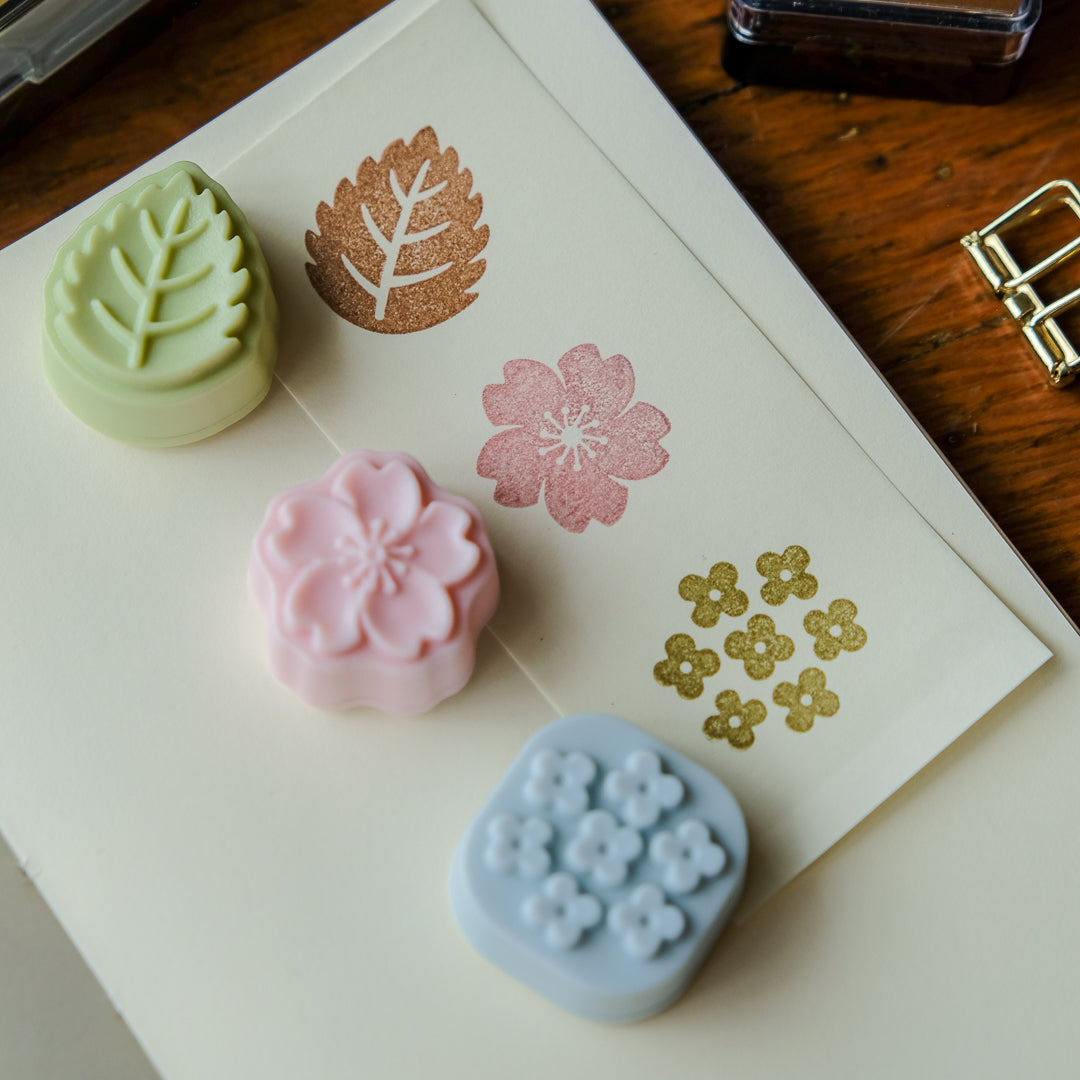 Sun-Star Wasanbon 3pc Stamp Set - Flower