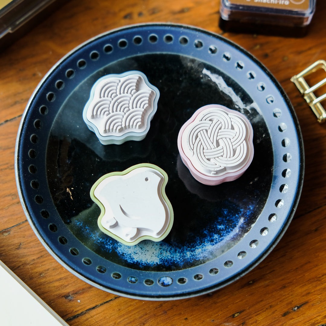 Sun-Star Wasanbon 3pc Stamp Set - Kotobuki
