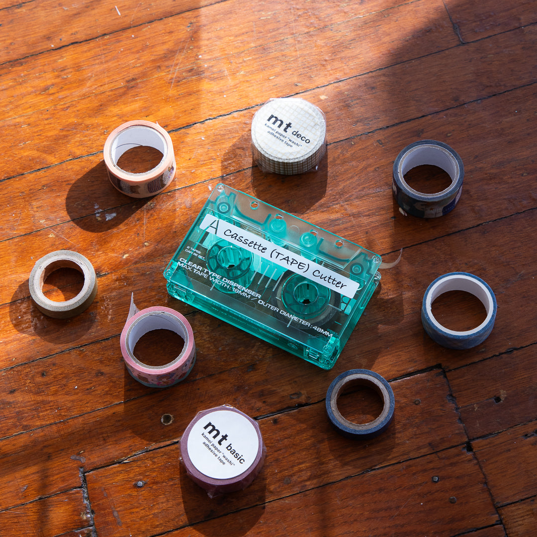 Cassette Tape Cutter - Clear Mint